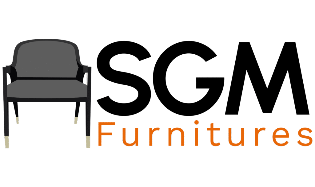 Empty black and white room with a single modern plastic chair – represents minimalist, stylish furniture design by SGM Furnitures.