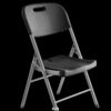 Mighty National Public Foldable Chair – Premium Indoor Event Seating Foldable Mighty National Public Chair in black, designed for conferences, event centers, and indoor venues.